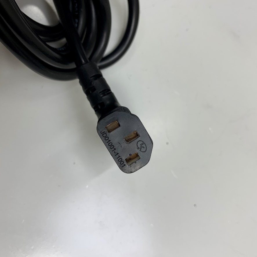 Dây Nguồn Vuông Góc Phải Chữ L 90 Độ Korea DMC-200 DMC-300 Power Cord 90 Degree Europe Schuko CEE7/7 Plug to Right Angle C13 10A 250V 18AWG 3x0.75mm² Cable Black OD 7.0mm Dài 3M 10ft