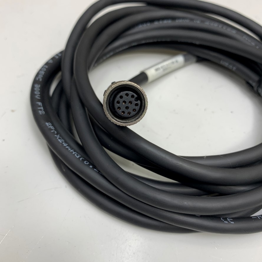 Cáp DM300-M12I/0-F12SR-5M Dài 5M 17ft Cable M12 A-Code 12 Pin Female to 4 Core Open End ILSAN E211405 105C 300V 4 Core x 0.25mm² For I/O Breakout Cable Power Supply Cognex Industrial Camera