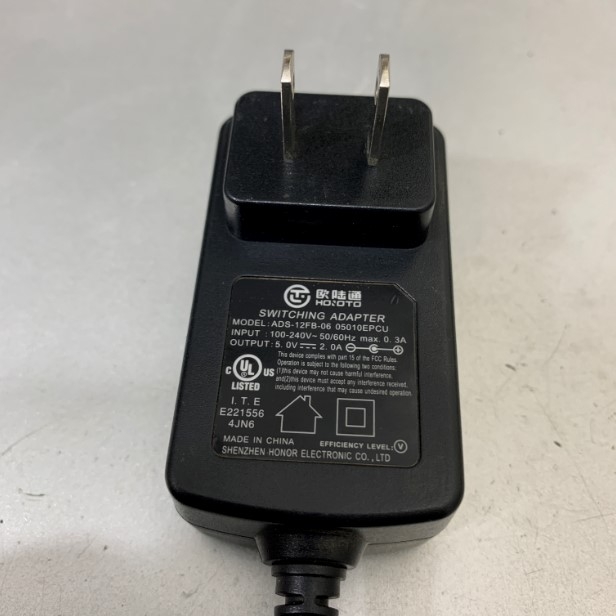 Adapter 5V 2A HOIOTO Connector Size 5.5mm x 2.5mm For Bộ Chuyển Đổi Quang Điện Media Converter