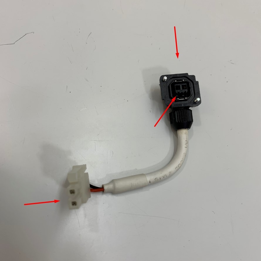 Cáp Phanh Động Cơ MR-BKS1CBL01M-A1-L Dài 10Cm Original Mitsubishi Servo Motor Connector JN4FT02SJ1 2 Pin to Molex 2 Pin Female Encoder Connector