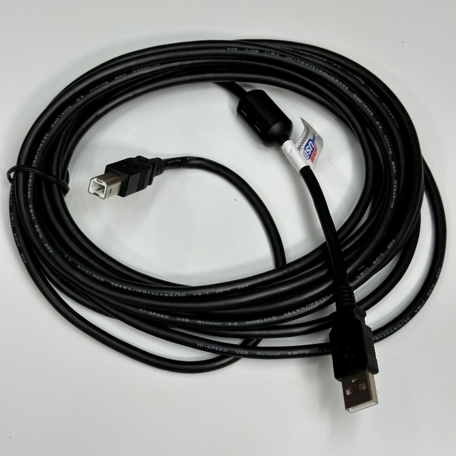 Cáp 5M 17ft Cable USB 2.0 Type A Male to B Male Shielded USB Data Transfer 480Mbps For Cân Điện Tử Mettler Toledo witch Computer Interface Cable USB Communication
