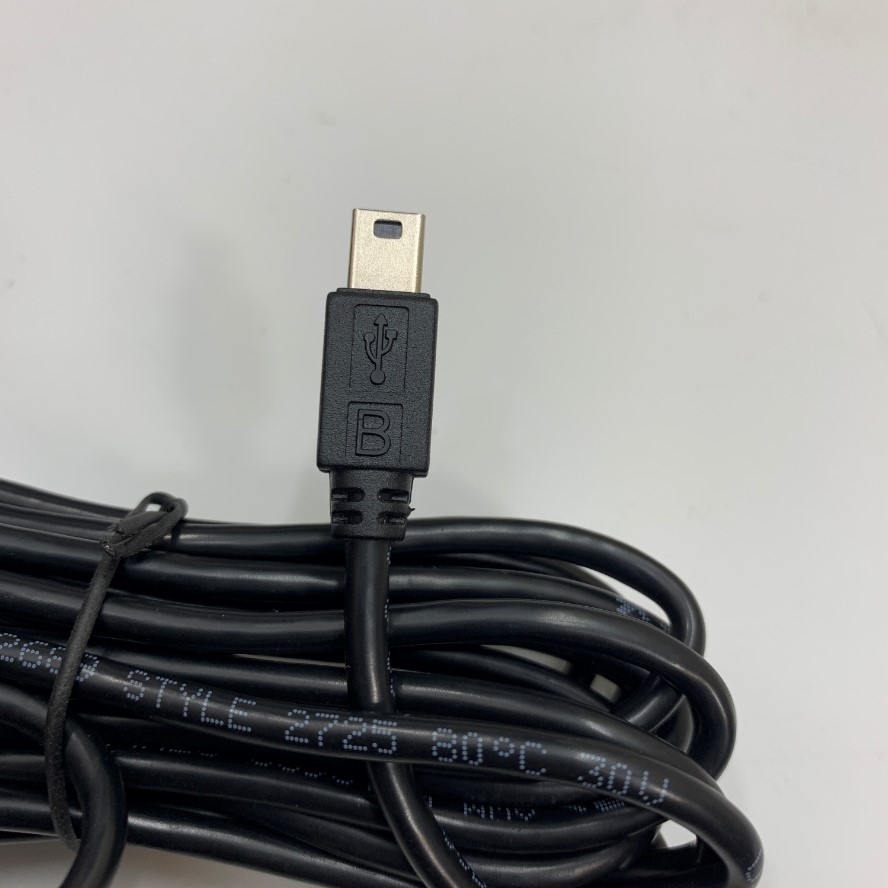 Cáp 72-0480008-00LF USB Mini B 5 Pin Male to DB9 Female RS232 Converter Dài 3M 10ft Cable Shielded For Máy In Mã Vạch Đi Động TSC Alpha Label Printer Alpha-2R, Alpha-3R, Alpha-4L