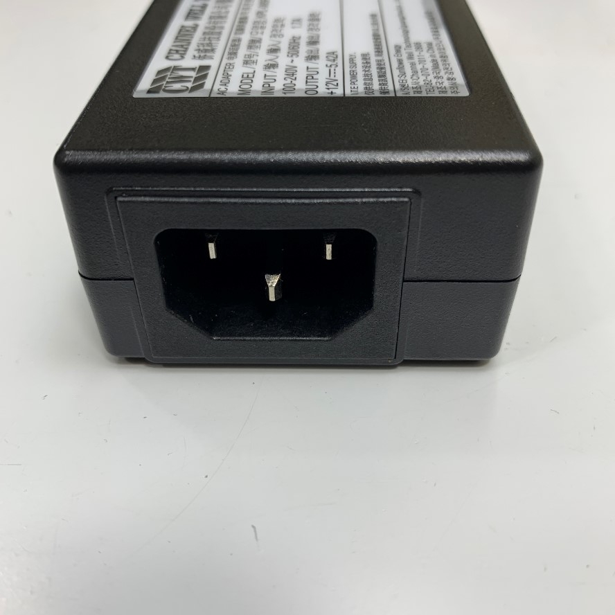 Adapter 12V 5.42A 65W Channel Well CWT KPL-065F Connector Size 5.5mm x 2.5mm For Cisco Router, Agilent Technologies G6860A Cary 60 UV-Vis