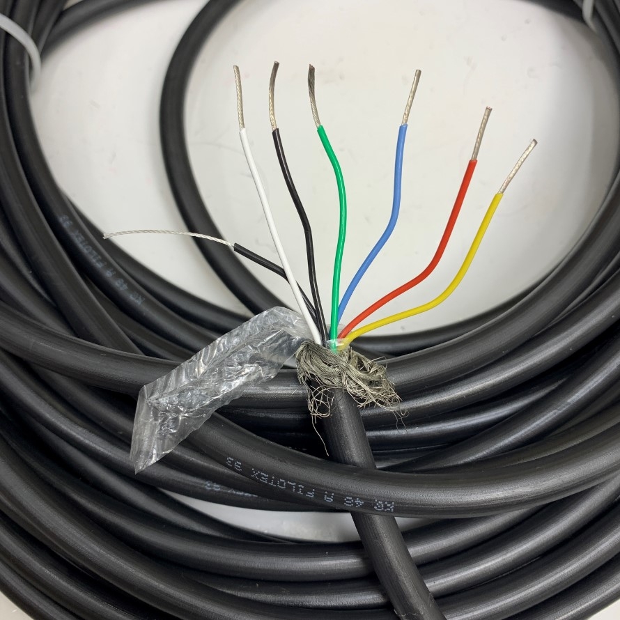 Cáp Điều Khiển 20M Multicore Nexans KQ 48 A Filotex 93 Shielded Cable 6 Core x 0.75mm² 20AWG 105°C 300V OD 8.5mm For Industrial Power and Data Cable