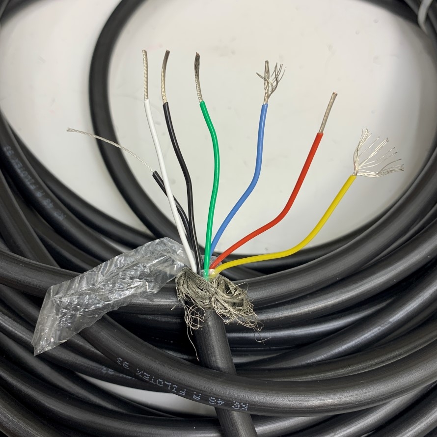 Cáp Điều Khiển 20M Multicore Nexans KQ 48 A Filotex 93 Shielded Cable 6 Core x 0.75mm² 20AWG 105°C 300V OD 8.5mm For Industrial Power and Data Cable