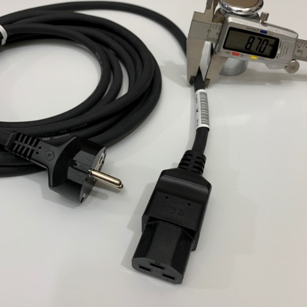 Dây Nguồn Cisco 37-1808-01 AC Power Cord European Schuko CEE 7/7 to C21 16A 250V 3x1.5mm² 16AWG H05BB-F Cable OD 9.0mm Length 4.2M For Máy Chủ Server