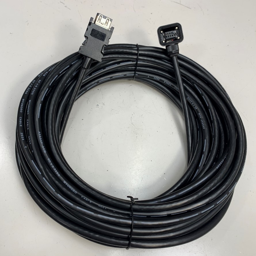 Cáp 16M 53ft MR-J3ENCBL16M-A1-H Mitsubishi Servo Motor Encoder Cable Điều Khiển Chuyển Động For Servo Motor Mitsubishi HG-KR; HG-MR; HG-KN; HF-KP; HF-MP; HF-KN Series