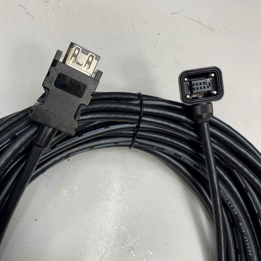 Cáp 16M 53ft MR-J3ENCBL16M-A1-H Mitsubishi Servo Motor Encoder Cable Điều Khiển Chuyển Động For Servo Motor Mitsubishi HG-KR; HG-MR; HG-KN; HF-KP; HF-MP; HF-KN Series