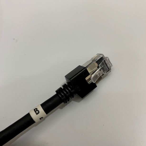 Dây Nhẩy Chuẩn Chéo CAT6 STP Cross 1000Mbps Dài 10M Ericsson RPM 432 185/10M R1A Cable Ethernet E334179 UL 444 CMR 4 Pair 26AWG 75C 25/14 Black