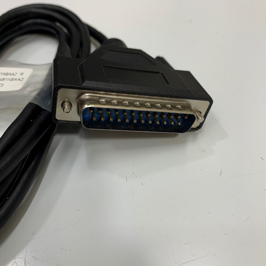 Cáp Lập Trình 1.8M 6ft Shielded Cable Port COM2 RS232 DB25 Male to DB9 Female For HMI Hitech PWS6A00T-P PWS Series witch Computer Communication Transmit Data Cable