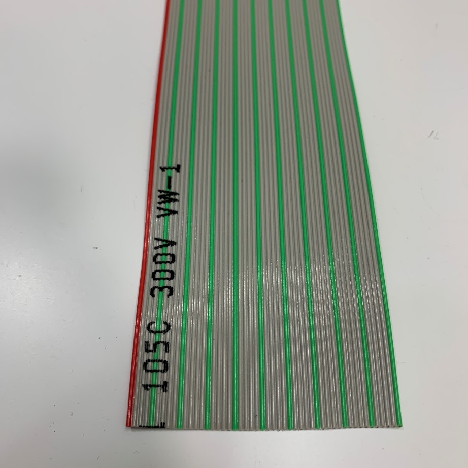 Cáp Bẹ Nhiều Mầu OKIFLEX IDC 50 Pin Flat Rainbow Ribbon Cable 50 Wire 1.27mm Pitch 50 Way Unscreened 63.5mm Width 28AWG 105°C 300V Length 10M