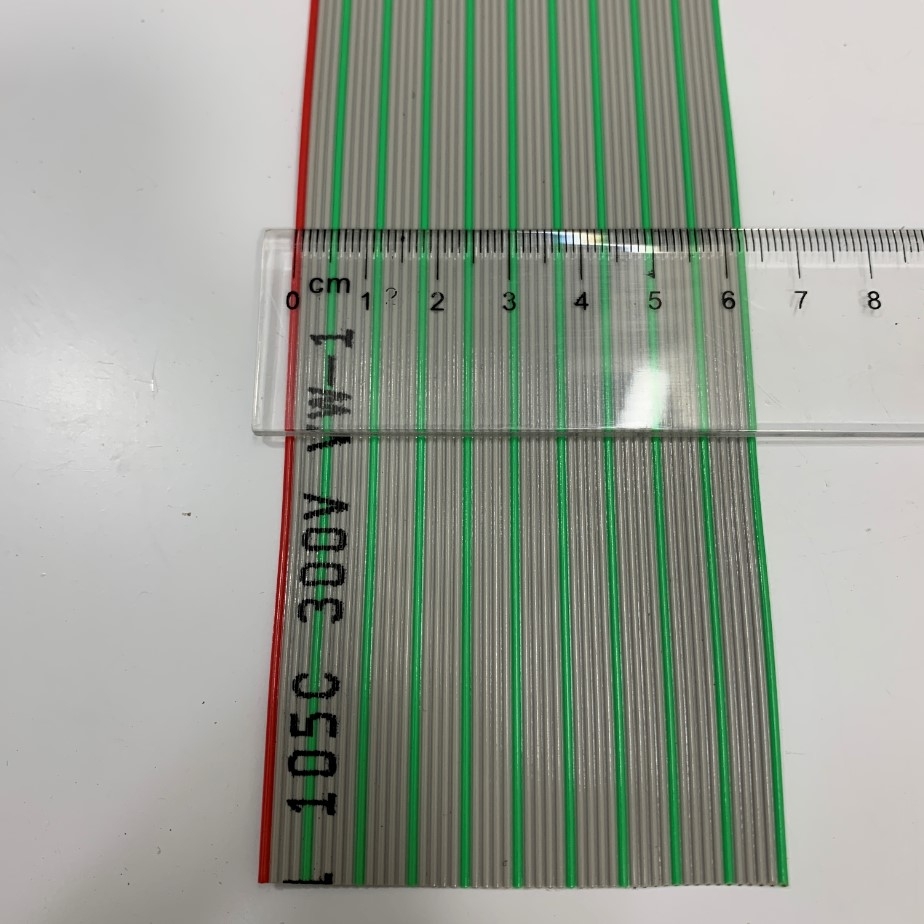 Cáp Bẹ Nhiều Mầu OKIFLEX IDC 50 Pin Flat Rainbow Ribbon Cable 50 Wire 1.27mm Pitch 50 Way Unscreened 63.5mm Width 28AWG 105°C 300V Length 10M