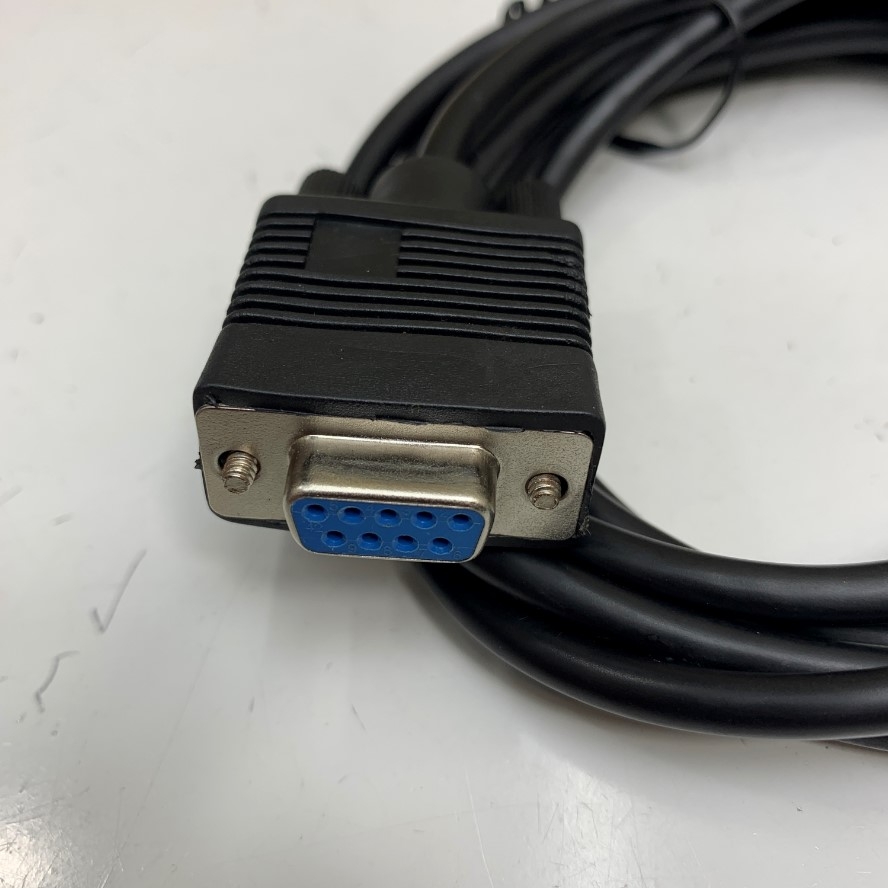 Cáp 2M RS232 Communication Serial Y Splitter Cable DB9 Female to RJ12 6 Pin 6P6C and 2 Core Dài 2M/0.5M For Máy Ép Sim Máy Ép Cộp Nghành May Mặc Thời Trang