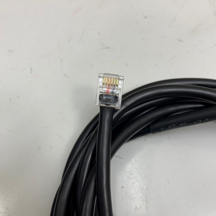 Cáp 2M RS232 Communication Serial Y Splitter Cable DB9 Female to RJ12 6 Pin 6P6C and 2 Core Dài 2M/0.5M For Máy Ép Sim Máy Ép Cộp Nghành May Mặc Thời Trang