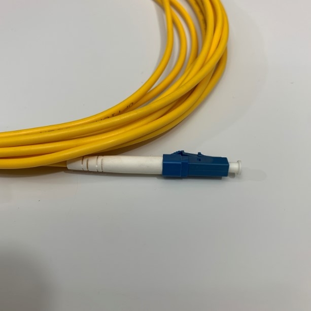 Dây Nhẩy Quang 5M LC to SC UPC Single Mode Fiber Optic OS3 9/125µm Fiber Patch Cable Yellow Cable 3.0mm PVC
