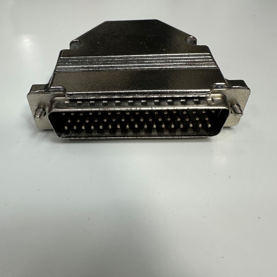 Đầu Jack D-Sub DB50 Pin Male 3-Row Cover Shell/Hood Housing Metal Fe Plated For industrial Servo Motor I/O Controller Cable