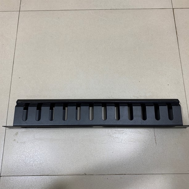 Thanh Quản Lý Cáp Ngang Cho tủ Rack LanTroVision Cable Management Rack 1U 12 Slot 24 Port Cabinet