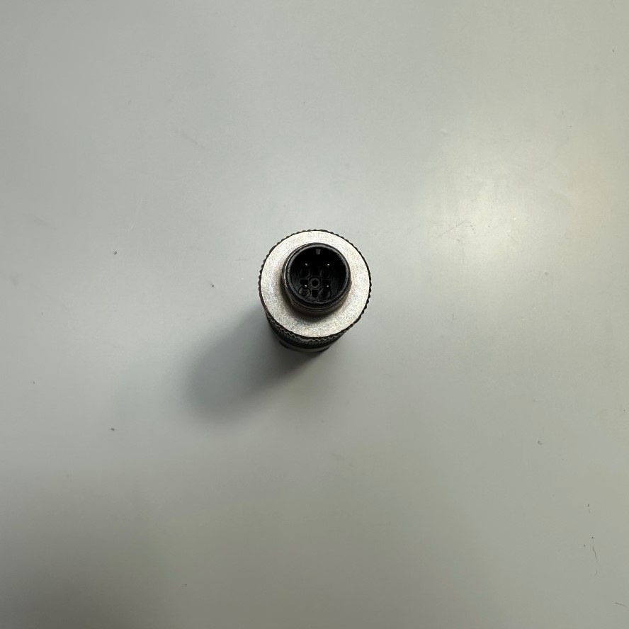Đầu Nối Cảm Biến Jack IFM E11504 Eltra Trade Connector M12 A-Coded 4 Pin Male Gold Plated Screw Terminal Straight For Turck Industrial Sensor Cable M12