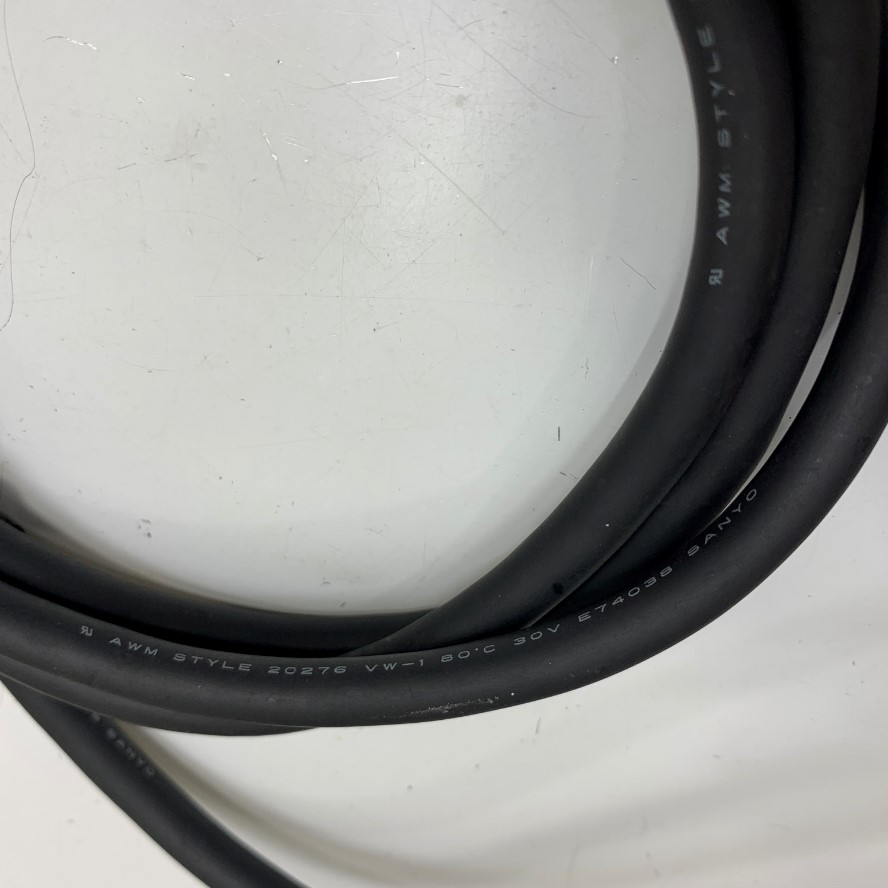 Cáp Contec HDRA 100 Pin Male Pitch 0.8mm with Screws to 100 Core Bare Wire Open End Dài 1.5M 5ft Shielded Cable OD 9.0mm For Servo Motor I/O Cable