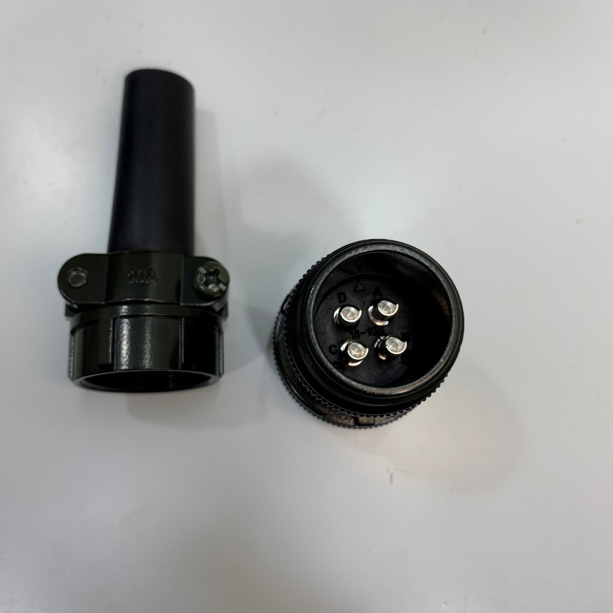 Đầu Jack 18-10S 4 Pin Female MS3057-10A Connector Plastic For Servo Motor Encoder, Robot, FANUC Connector in China