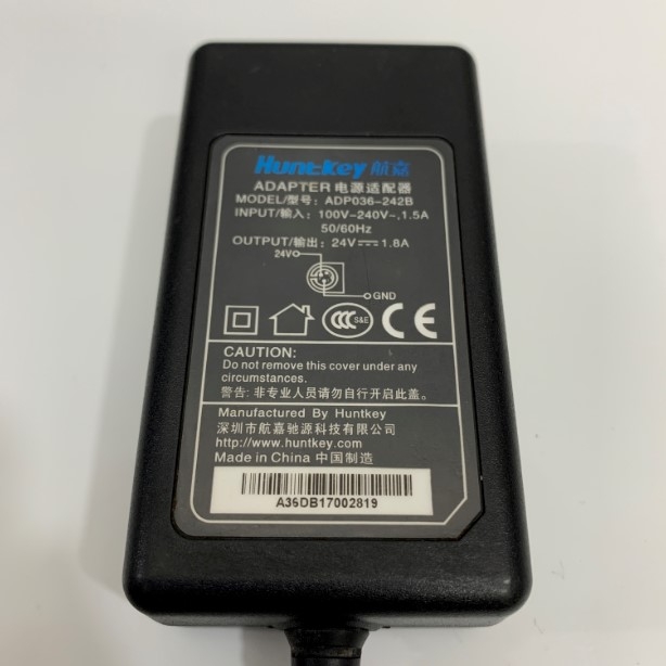 Adapter 24V 1.8A 43W Huntkey Connector Size 6.0mm x 4.0mm For Máy Quét Scan Fujitsu Scanner SP1120, SP1125 , SP1130