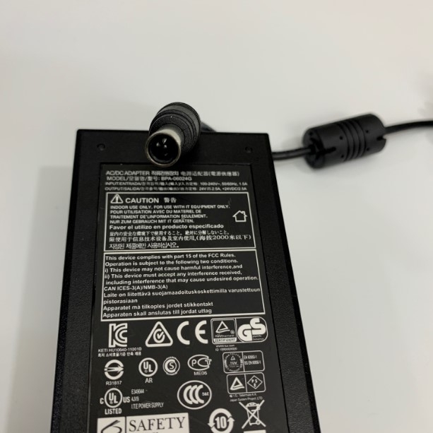 Adapter 24V 2.5A 60W BPA-06024G Connector Size 6.0mm x 4.0mm For Máy Quét Scanner EPSON DS-530, DS-410, Epson Workforce DS-6500 DS-7500