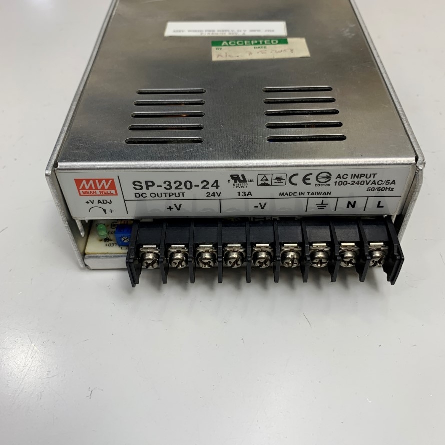 Nguồn Tổ Ong 24V 13A 300W Mean Well SP-320-24 Switching Power Supply Input 100-240VAC 5A 50/60Hz Hàng Original Zin Tháo Thiết Bị Đã Qua Sử Dụng