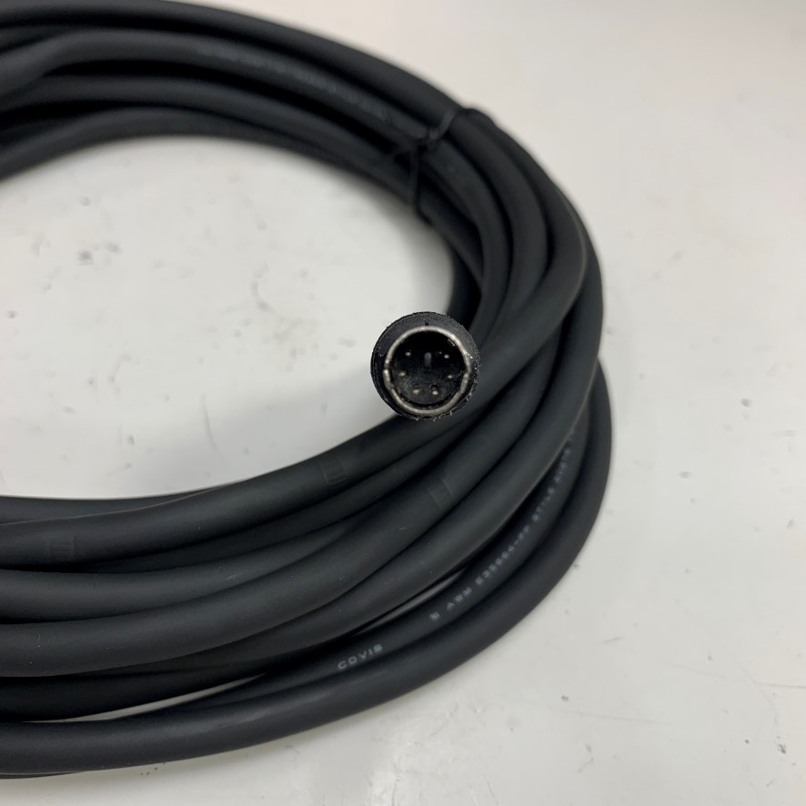 Cáp 10M 33ft Extended Cable Mini Din 6 Pin Male to Male Shielded PVC Black For Hệ Thống Hội Thảo Logitech Group Video Conferencing System Camera or Speakerphone