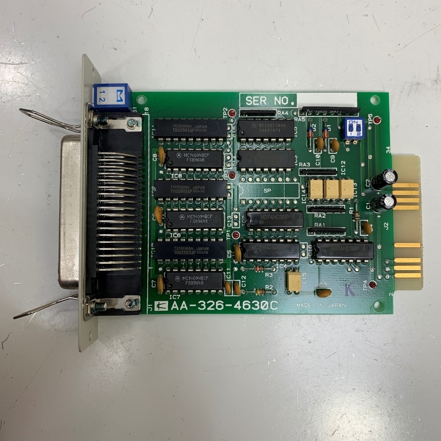 Bảng Mạch Board BCD AA-326-4630C Port Centronics 36 Pin Male For Kyowa WGA-710A Instrumentation Amplifier