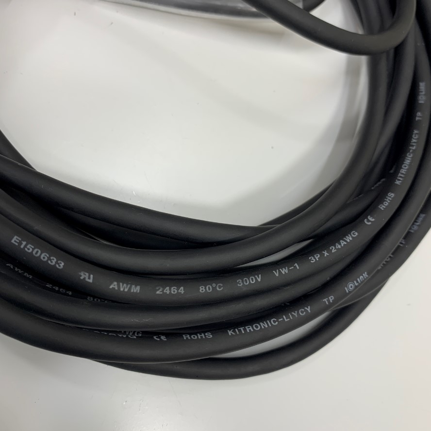 Cáp SAMWON IOLINK Original MR-EKCBL7M-L Dài 7M 23ft Cable E150633 24AWG X 3P VW-1 80°C 300V KITRONIC-LiYCY IOLINK in Korea For Mitsubishi Mr-e Series Servo Encoder