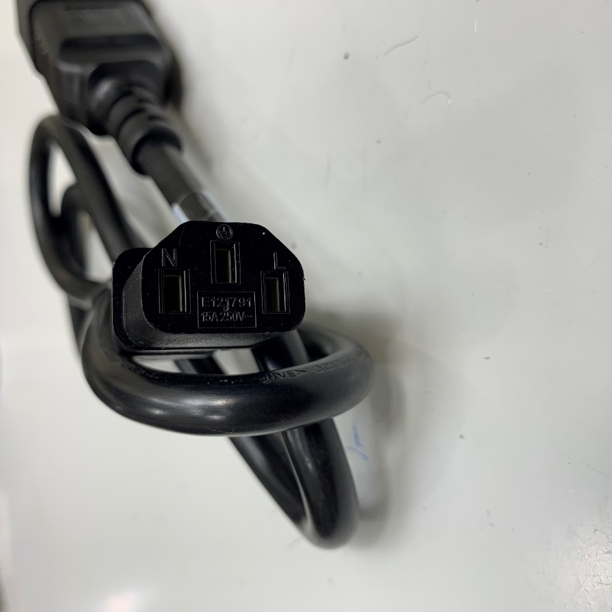 Dây Nguồn Máy Chủ Dài 1M 3.3ft Server Dell EMC Lian Dung AC Power Cord Cable 038-004-857 Jumper Cord IEC C20 to C13 16A 15A 250V 14AWG 3x2.08mm² 105°C UL CSA OD 9.5mm For Rack PDU UPS APC