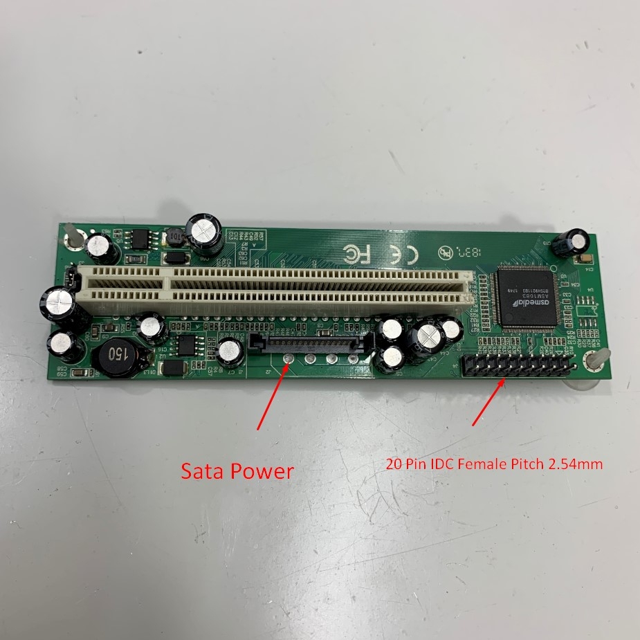 Bảng Mạch PCI 4X Adapter Flexible Cable Ribbon Riser Card Extender Asmedia Chipset ASM1083 For PC Computer