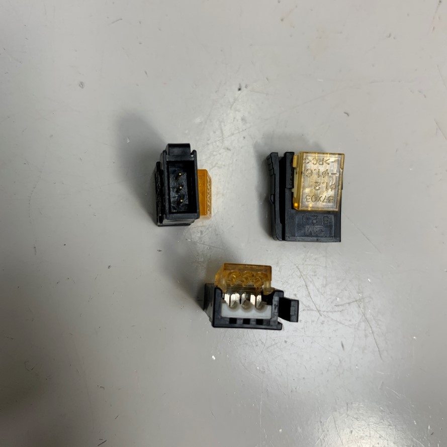 Đầu Jack Connector E-Con 3M Mini Clamp 3 Pin 24-26 AWG Wire Cable 0.14 ~ 0.2mm² Wiremount Plug 3 Position For MC-32NL-3 IOLINK SAMWON Interface Terminal