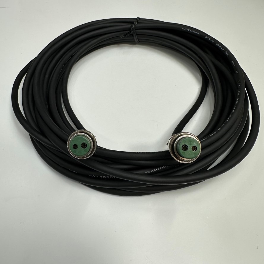 Cáp 7M 23ft Cable Connector Sanwa SCK-12-2P 2 Pin Female to Female Circular Cable For Industrial Camera, Robot Cable