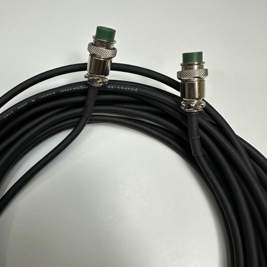 Cáp 7M 23ft Cable Connector Sanwa SCK-12-2P 2 Pin Female to Female Circular Cable For Industrial Camera, Robot Cable