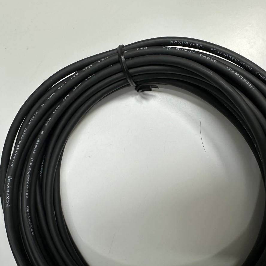Cáp 7M 23ft Cable Connector Sanwa SCK-12-2P 2 Pin Female to Female Circular Cable For Industrial Camera, Robot Cable