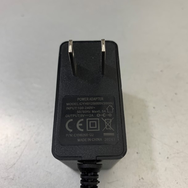 Adapter 5V 2A CYH012S005V2000U Connector Size 3.5mm x 1.35mm For HDMI 1-4 Splitter Ugreen Bộ Chia Tín Hiệu