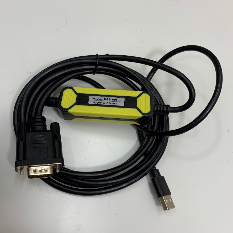 Cáp AMSAMOTION USB-PPI USB to RS485 Adapter Programming Cable Download For Siemens S7-200 Series PLC CPU226