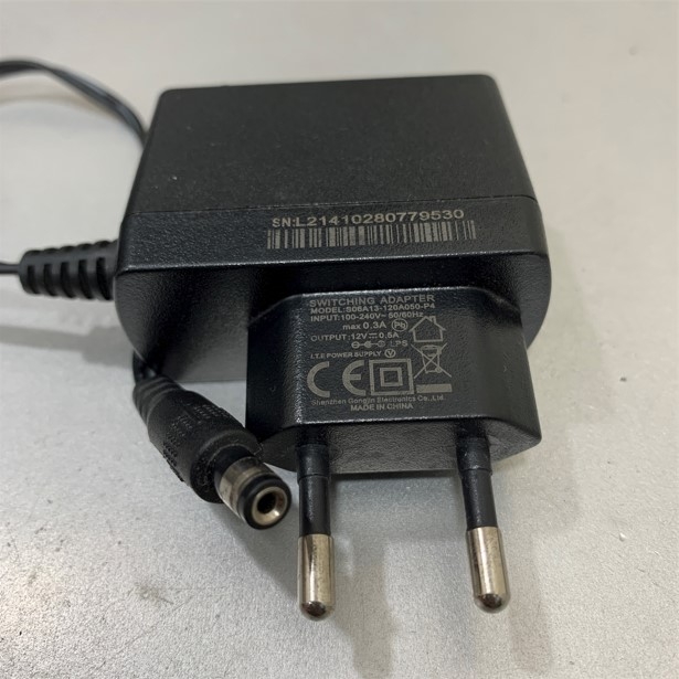 Adapter 12V 0.5A Shenzhen S06A13-120A50-P4 Connector Size 5.5mm x 2.1mm