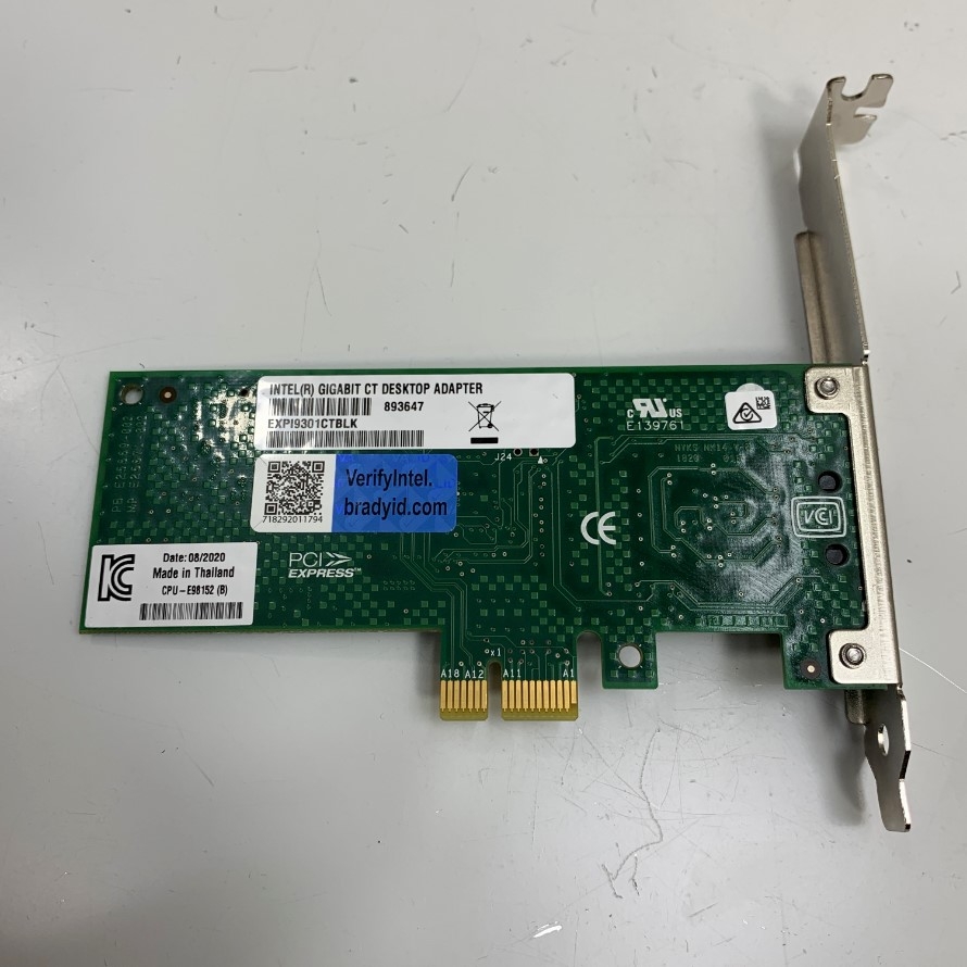 Card Mạng Intel 1Gbps Port RJ45 Ethernet Network Adapter PCI Express Chipset Intel® WG82574L Gigabit Ethernet For Basler GigE Cameras, Industrial PC, Desktop Computer GigE Interface