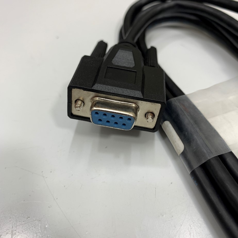 Cáp 1.8M 6ft Black Box Corp EYN257T-0006-FF RS232 Shielded Null Modem Cable DB9 Female to Female For Industrial Data Transfer Communication Computer