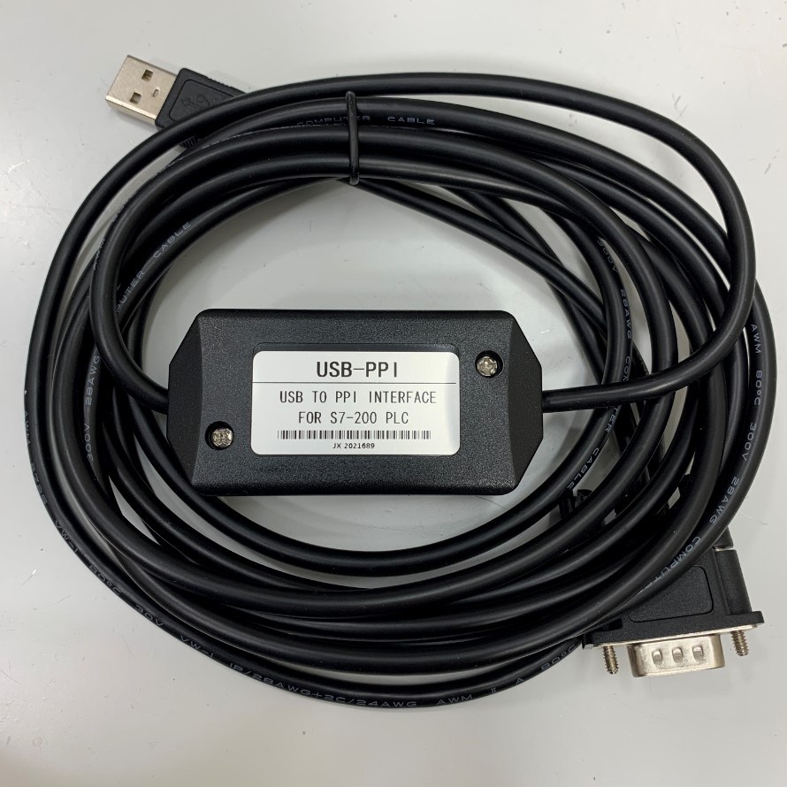 Cáp Vhbw USB-PPI USB to RS485 Adapter Programming Cable Download For Siemens S7-200 Series PLC CPU226