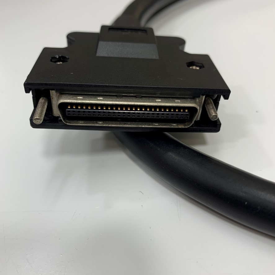 Cáp SCSI I/O Signal MDR 50 Pin Male to 50 Pin IDC FC 2*25 Pitch 2.54mm Dài 1M 3ft Cable 2464 E900007-WH VW-1 80°C 30V 28AWG X 25PR For Servo Drive Terminal PCB Breakout Board