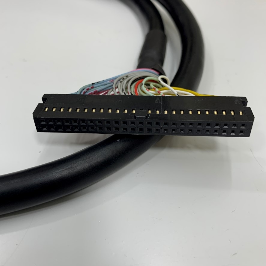 Cáp SCSI I/O Signal MDR 50 Pin Male to 50 Pin IDC FC 2*25 Pitch 2.54mm Dài 1M 3ft Cable 2464 E900007-WH VW-1 80°C 30V 28AWG X 25PR For Servo Drive Terminal PCB Breakout Board