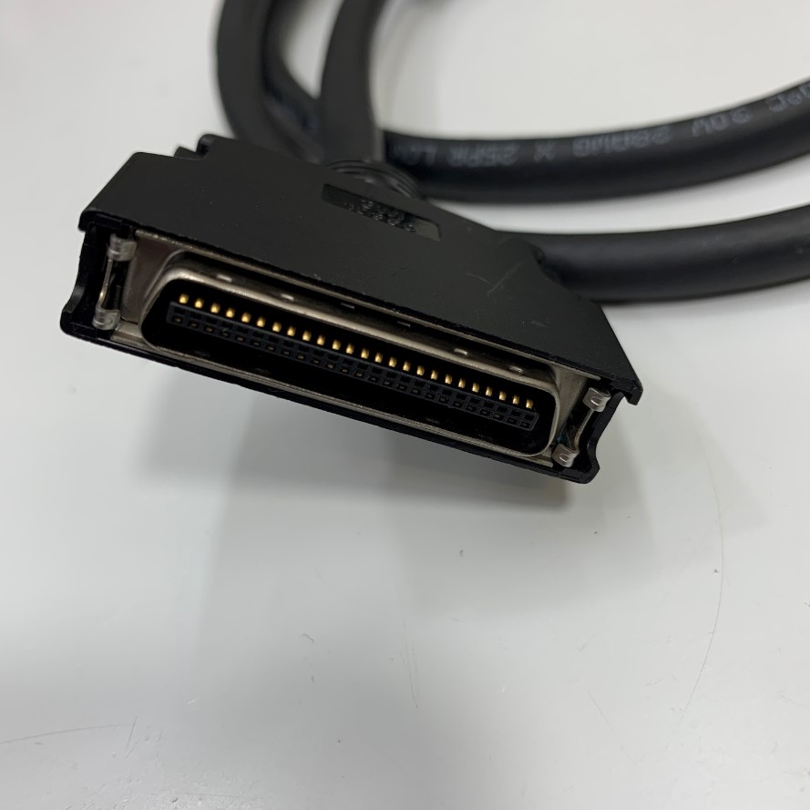 Cáp SCSI I/O Signal MDR 50 Pin Male to Male Straight Connector 3M With Latch Clip Screw Dài 1.3M 4ft Cable TAIYOUNG E108683 28AWG X 25PR AWM 20276 VW-1 80°C 30V For Servo Drive