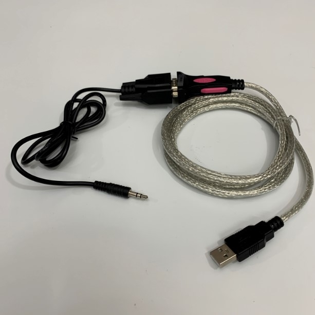 Bộ Combo Cáp Kết Nối DB9 Female to 3.5mm Serial 3 Lever Cable Dài 1M + USB to RS232 Z-Tek For Center Thermometer Với Computer