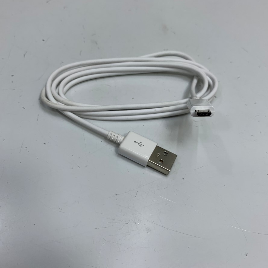 Cáp 25-124330-01 Dài 1.4M 4ft Micro USB White Cable For Máy Kiểm Kho Zebra Mobile witch Computer Communication