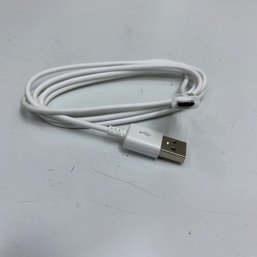 Cáp 25-124330-01 Dài 1.4M 4ft Micro USB White Cable For Máy Kiểm Kho Zebra Mobile witch Computer Communication