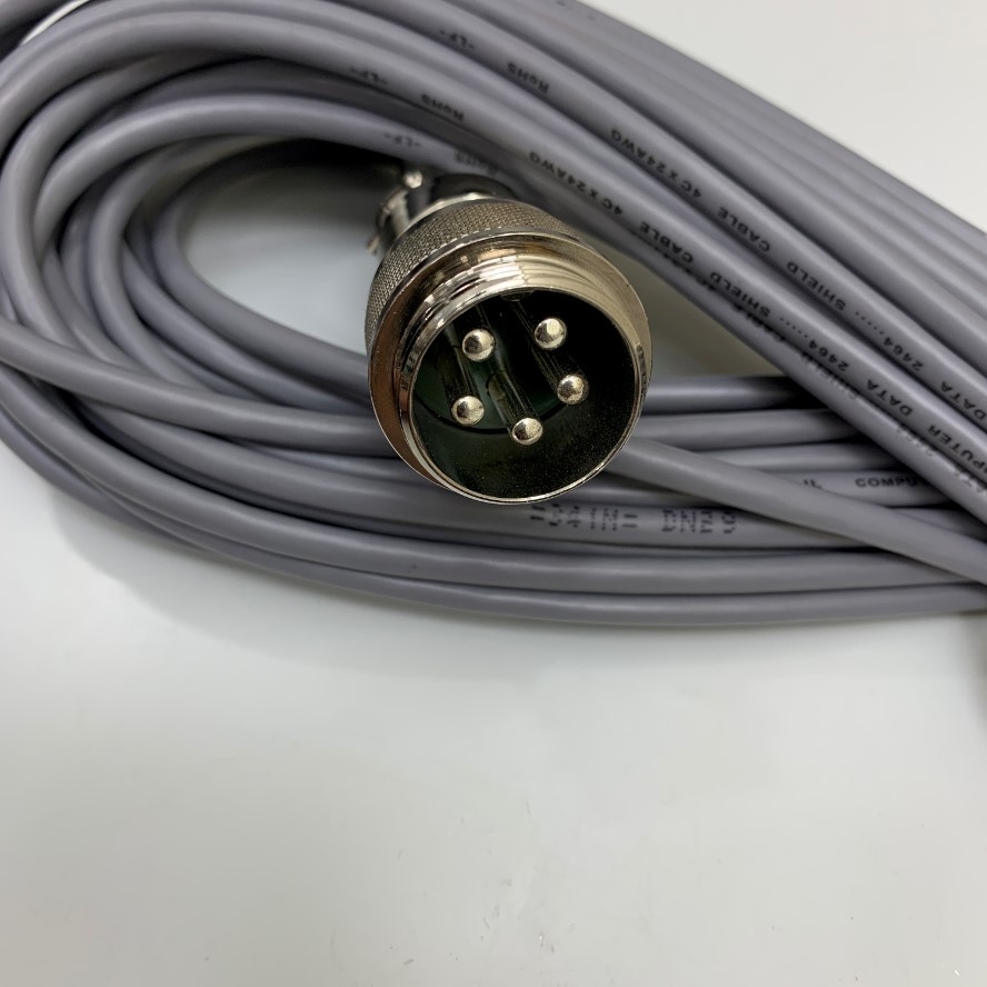 Cáp 15M 50ft Cable Connector GX25 5 Pin Male to Female Circular Straight Plug Aviation