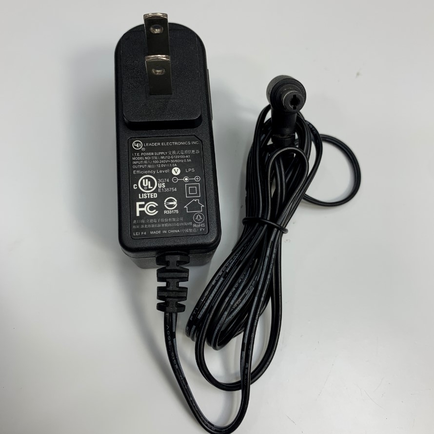 Adapter 12V 1A 12W LEI MU12-G120100-A1 Connector Tip Size 5.5mm x 2.1mm For Cân Điện Tử Balance Scale Power Supply 12V